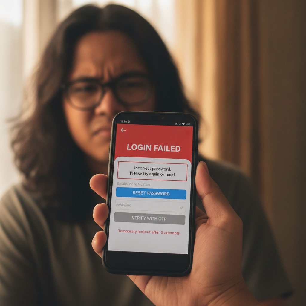 Illustration: Bacardi Play Login Problems: Account Locked, Wrong Password, or OTP Issues